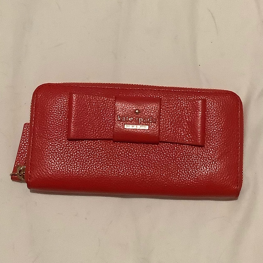 Kate Spade Red Leather Wallet